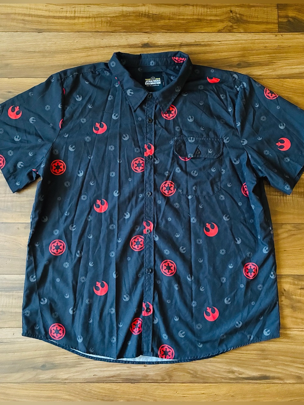 Star Wars Celebration 2019 Chicago Exclusive Rebel Imperial Shirt Mens X-Large